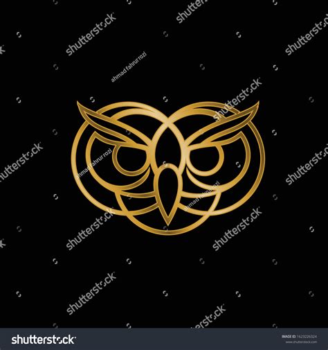 Golden Owl Logo Vector Download Vector De Stock Libre De Regalías