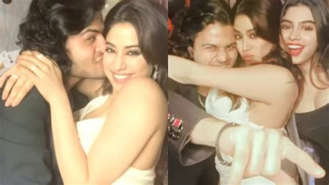 janhvi kapoor showered with love by rumoured ex akshat rajan goofs around with khushi at a