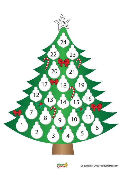 printable countdown christmas calendar