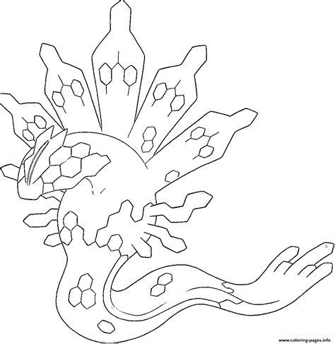 Zygarde Xy Pokemon Legendary Generation 6 Coloring Pages