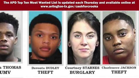 Crime Stoppers Arlington Polices 10 Most Wanted Criminals December