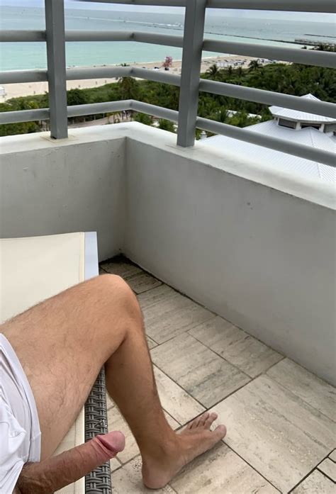 Big Cock On Balcony Miami Beach Public Voyeur Hard 4 Pics Xhamster