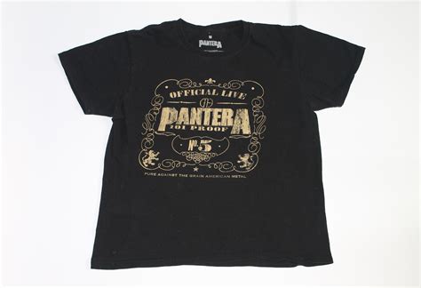 Pantera Shirt Official Live 101 Proof American Heavy Metal Etsy