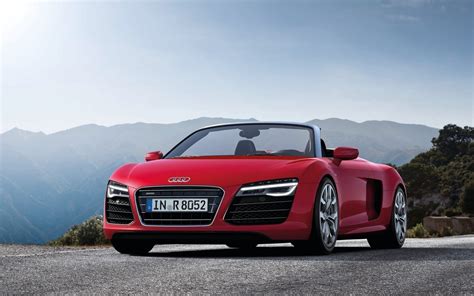 Foto Del Coche Deportivo Audi R8 V10 Spyder 2013 Rojo Fotos E