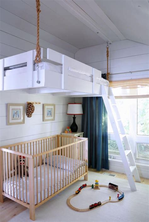 Design hochbett fur das moderne kinderzimmer 40 ideen. Hängendes Hochbett | Kinder zimmer, Bett kinderzimmer ...