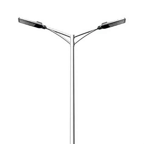 3 To 6 M Mild Steel Double Arm Street Light Pole At Rs 6800piece In