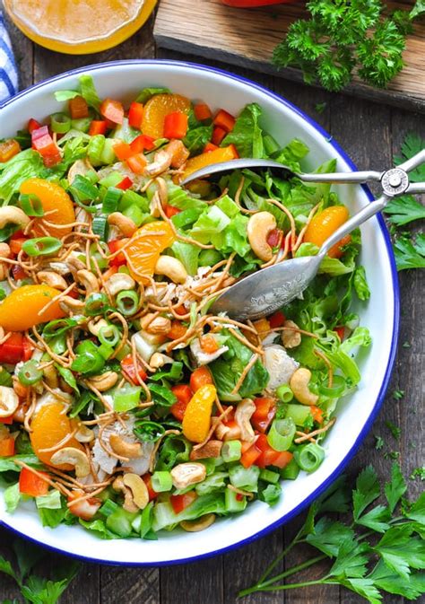 This salad is so good! Chinese Chicken Salad with Cashews - The Seasoned Mom