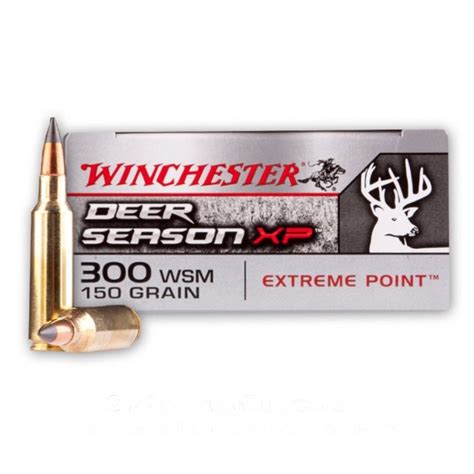300 Wsm 150 Gr Polymer Tip Winchester Deer Season Xp 20 Rounds Ammo