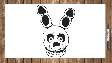 How To Draw Fnaf Sister Location Characters Springtrap Cutscene Face