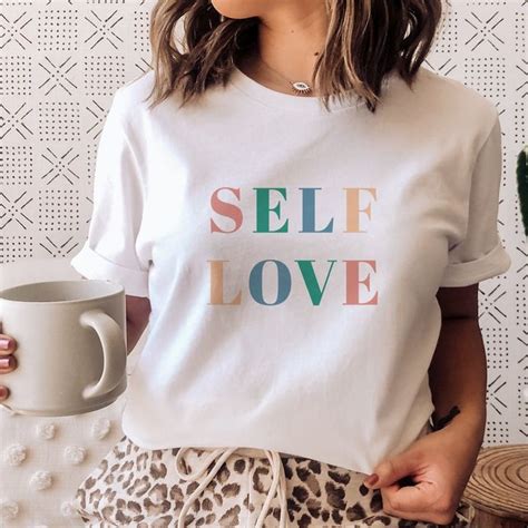 Self Love Slogan T Shirt Self Love Printed Tee Valentines Etsy In