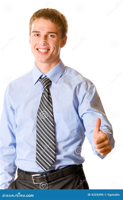 Happy Gesturing Businessman Stock Photo Image Of Casual Expression