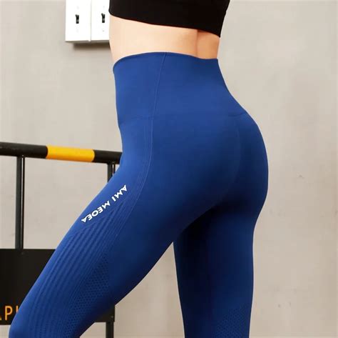 leggings women pants push up gym tights sexy tummy control sport yoga shorts high waist ami