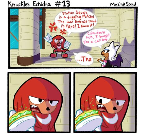 Knuckles Echidna Comic 13 Station Square Search Art By Me R
