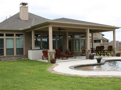 Texas Porches Design 113 — Custom Outdoors Porch Design Covered
