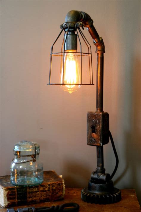 Steampunk outdoor faucet styled desk lamp with mason jar. Best 25+ Steampunk lamp ideas on Pinterest | Vintage ...