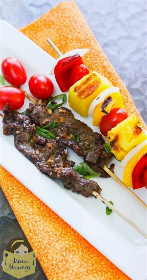 Korean Bbq Shish Kabobs These Healthy And Delicious Skewers Were So