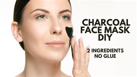 Activated Charcoal Face Mask Diyjust 2 Ingredients Youtube