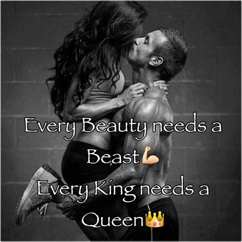 Every beauty needs a beast Every king needs a queen.. ?? | We Heart It | couple, Queen, and cute