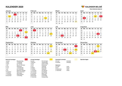 Download nu deze kalender 2020 2021 2022 2023 2024 week start op zondag corporate design template 5 jaarkalender vectorillustratie. Kalender 2020 • Kalender België