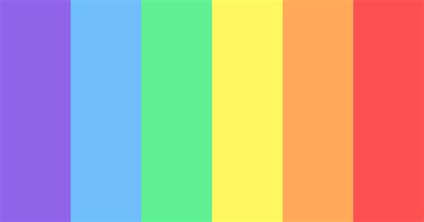 Different Rainbow Color Scheme Blue