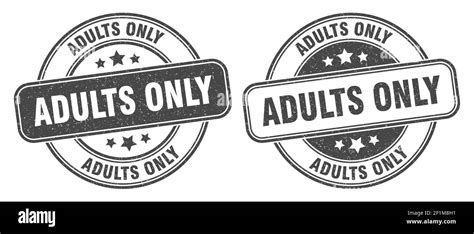 adults only stamp adults only sign round grunge label stock vector image and art alamy