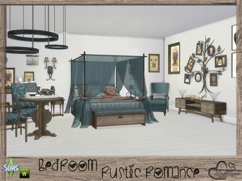 Found on the sims resource  created by buffsumm . The Sims Resource: Rustic Romance Bedroom by BuffSumm ...