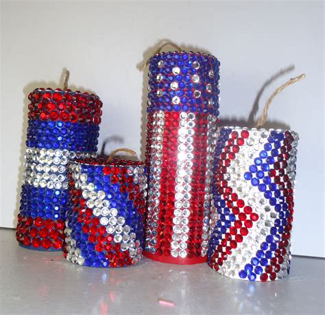 Frugal Home Design Easy Inexpensive 4th Of July Decor Diy Jeweled