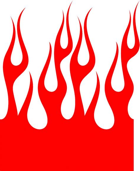 Cont03 Continuous Flames Graphic Decal Stickers Customized Online