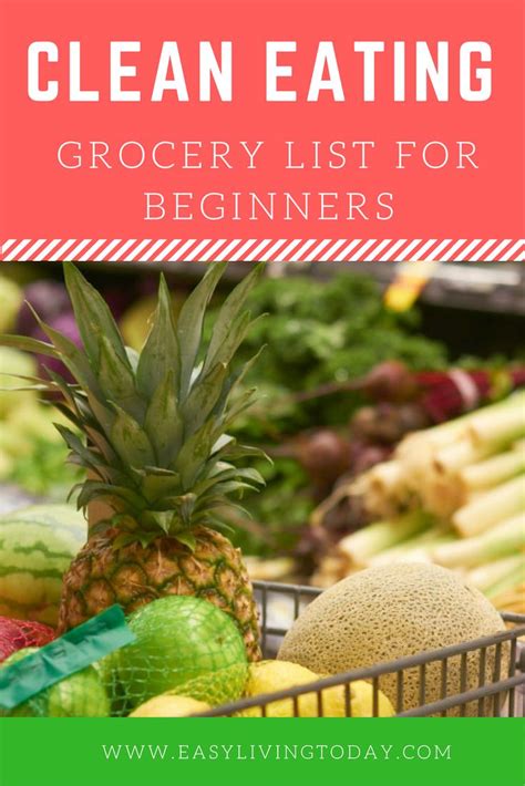 Detailed Clean Eating Grocery List For Beginners And Printable Healthy