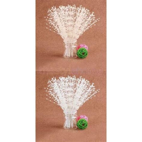 100 Pearl Sprays Wedding Stem Beads Favor Craft Flower Bouquet