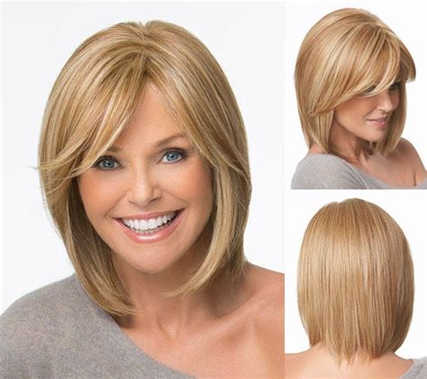 Medusa Hair Products Blonde Medium Length Hair Styles Wigs For Women