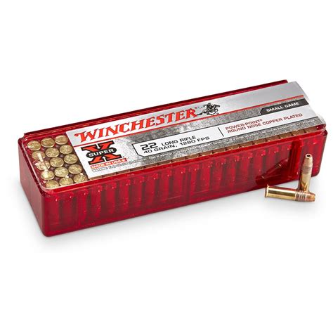 Winchester Super X 22lr Power Point Rncp Hp 40 Grain 100 Rounds