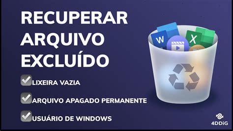 Como Recuperar Arquivos Excluídos da Lixeira Vazia no Windows 11 10 8 7