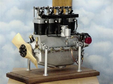 4 Cylinder Gipsy In Line Engine 14 Scale Model Aero Engi Flickr