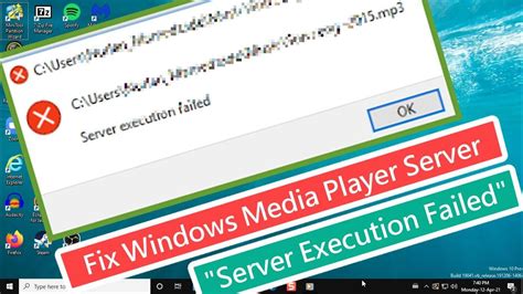 Soluci N Al Error De Windows Media Player Server Execution Failed
