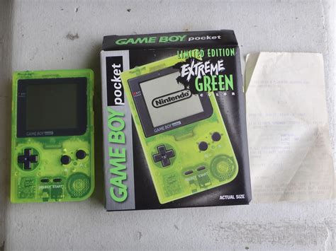 Toys R Us Extreme Green Game Boy Pocket From 1998 With Original Sales