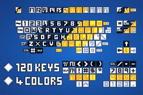 Pixel Icons Keyboard Pack 2d Icons Unity Asset Store