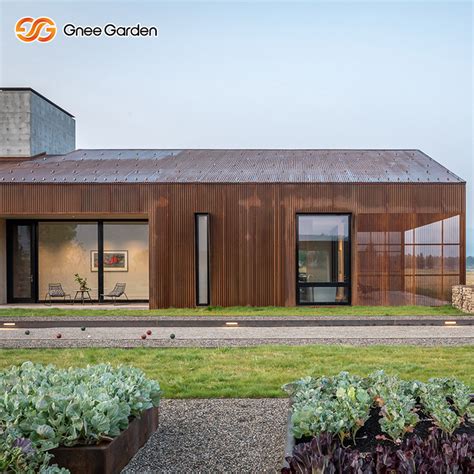Corten Steel Siding Panels Exterior Wall Gnee Garden