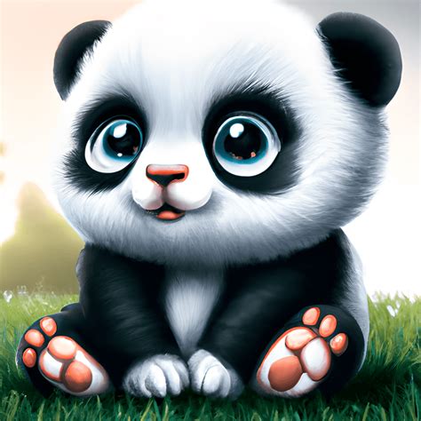 Cute Adorable Baby Panda · Creative Fabrica