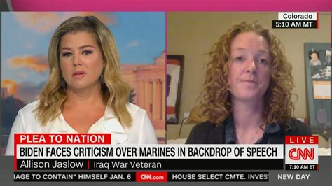 Allison Jaslow Criticizes Biden For Using Marines In Speech