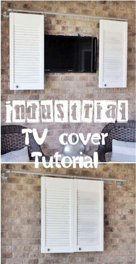 The diy outdoor tv are equipped with all the latest and smart technologies that can play your ads more vivaciously on screens with full hd resolutions. DIY Industrial Outdoor TV cover with Repurposed Shutters