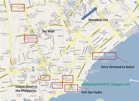 Map Of Cebu City Area Detailed Map Of Cebu Philippines F88 F99