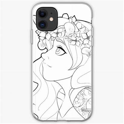Iphone Coloring Sheet Cases Case Soft Fairy