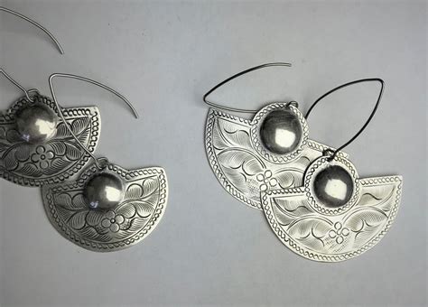 Thai Hill Tribe Handmade Silver Earrings Etsy
