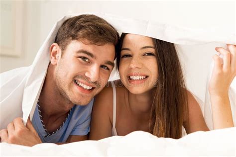 Playing Under The Sheets Stock Photo Image Of Affection 97415410