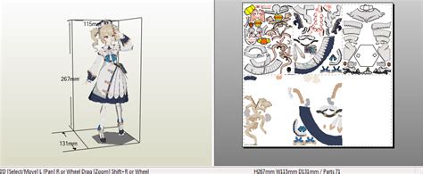 Barbara Papercraft Genshin Impact - papercraft essentials