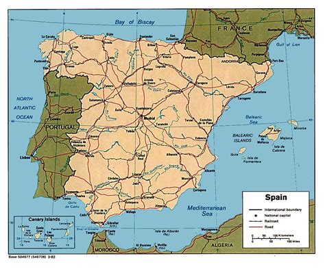Spain Maps Gambaran