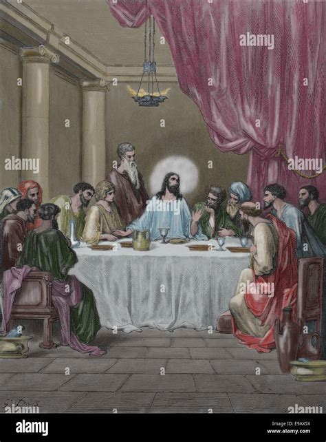 Illustrated Bible New Testament The Last Supper By Gustave Dore