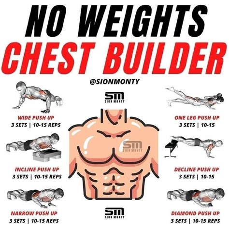 Fitness I Nutrition I Workout On Instagram No Weights Chest Builder