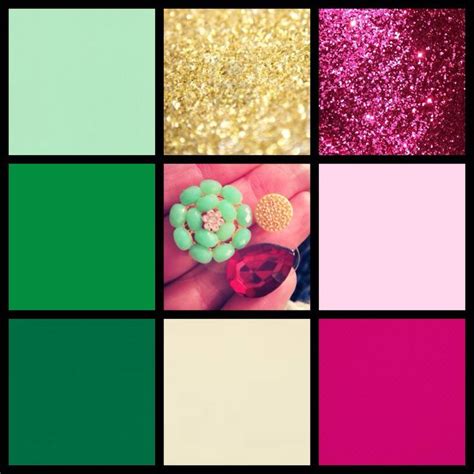 Meadow Green Gold Pink Wedding Palette Green Gold And Pink Wedding